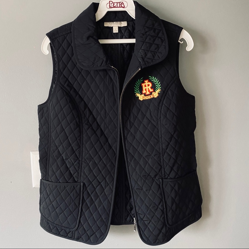 Talbots petite black quilted vest - Picture 1 of 5